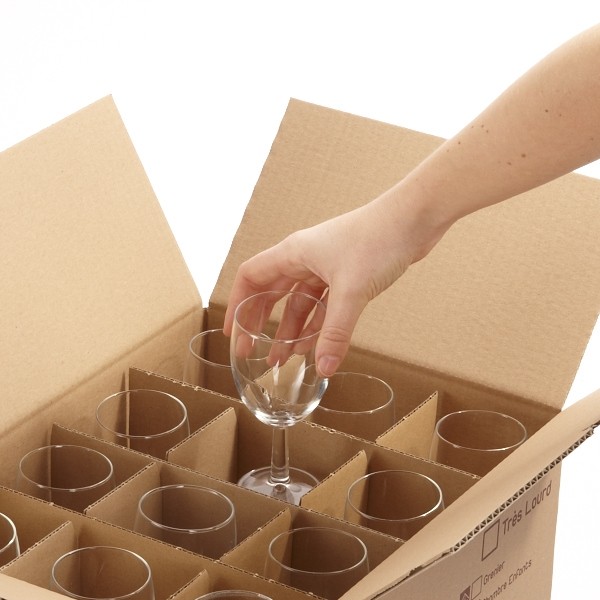 Carton 24 verres déménagement qualité prix imbattables